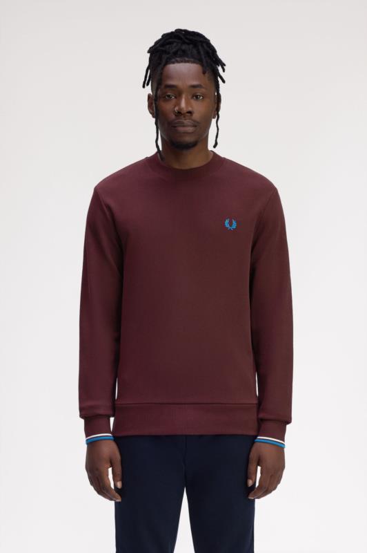 Sudadera FRED PERRY Con Cuello Redondo BURDEOS