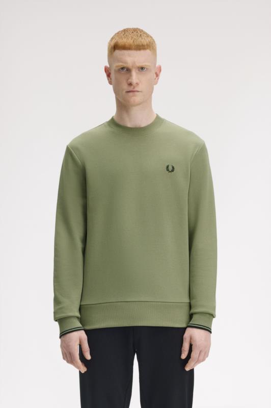Sudadera FRED PERRY Con Cuello Redondo MENTA OLIVA