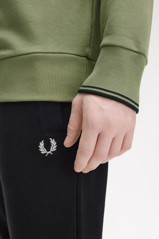 Sudadera FRED PERRY Con Cuello Redondo MENTA OLIVA