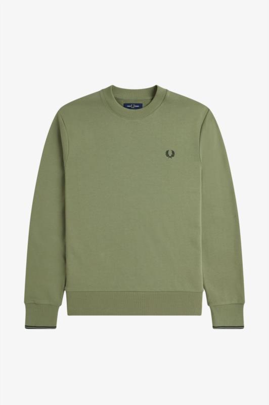 Sudadera FRED PERRY Con Cuello Redondo MENTA OLIVA