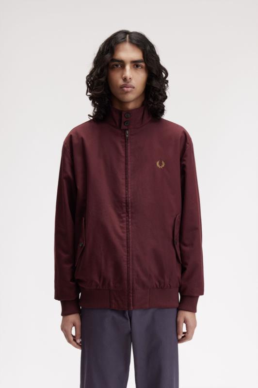 Chaqueta Harrington FRED PERRY BURDEOS