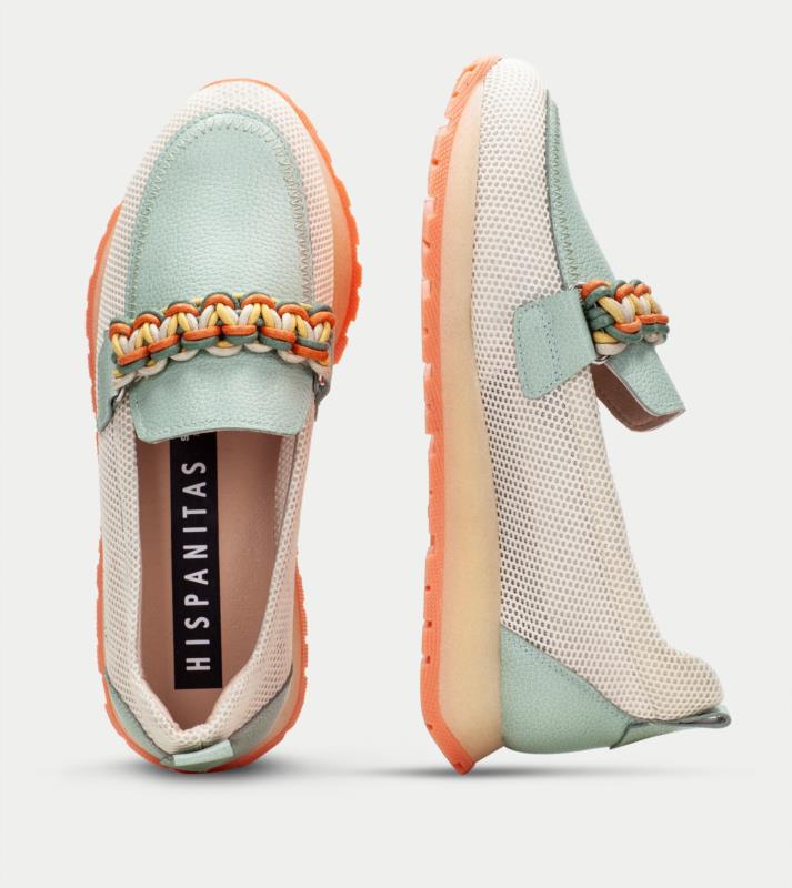 Mocasin Mujer HISPANITAS  KANSAS LATTE/EUCALIPTO