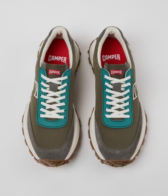 Sneakers  CAMPER DRIFT TRAIL VERDE de tejido y nobuk para hombre