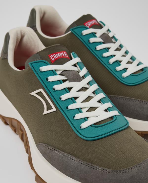 Sneakers  CAMPER DRIFT TRAIL VERDE de tejido y nobuk para hombre