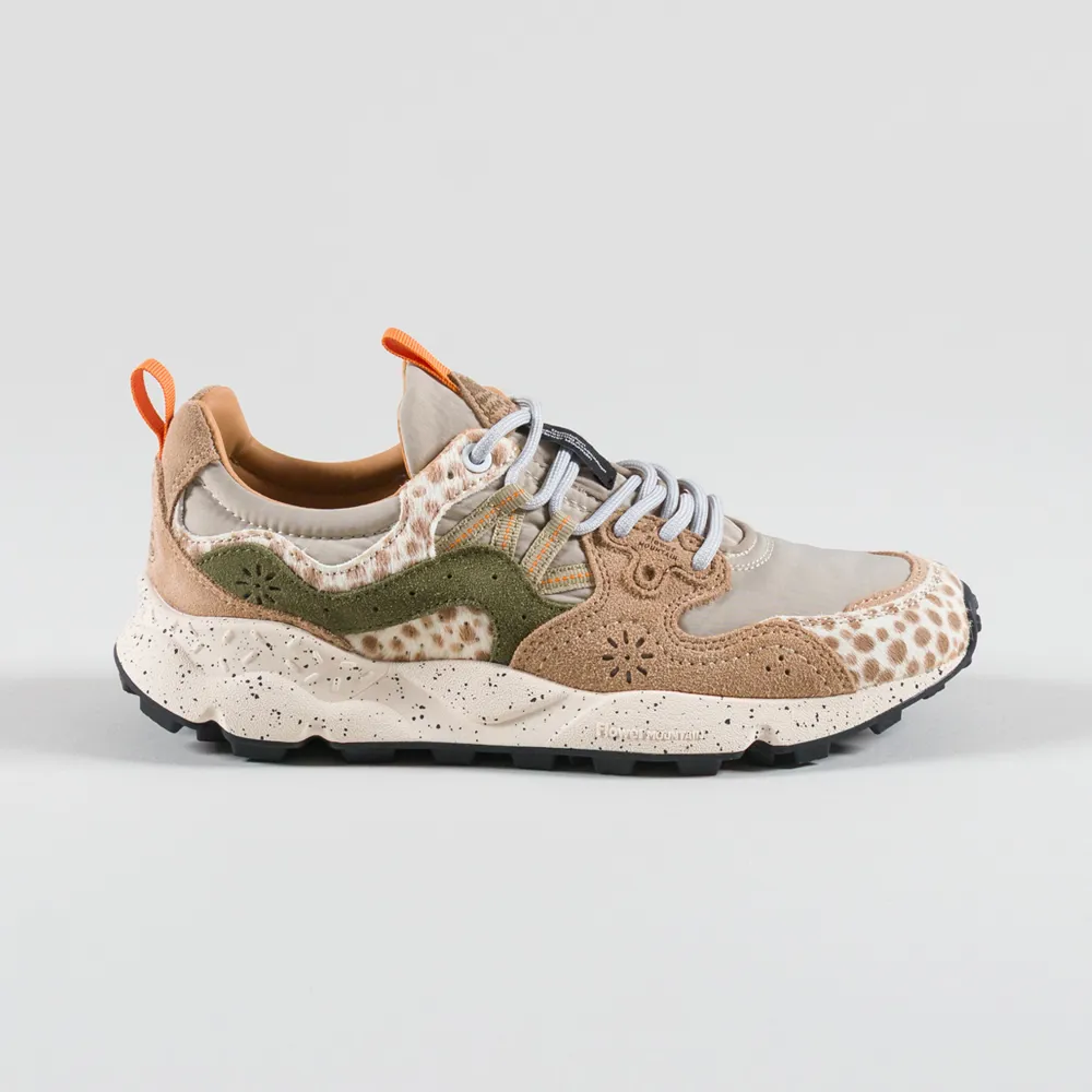 Deportiva Mujer YAMANO 3 BEIG-COGNAC