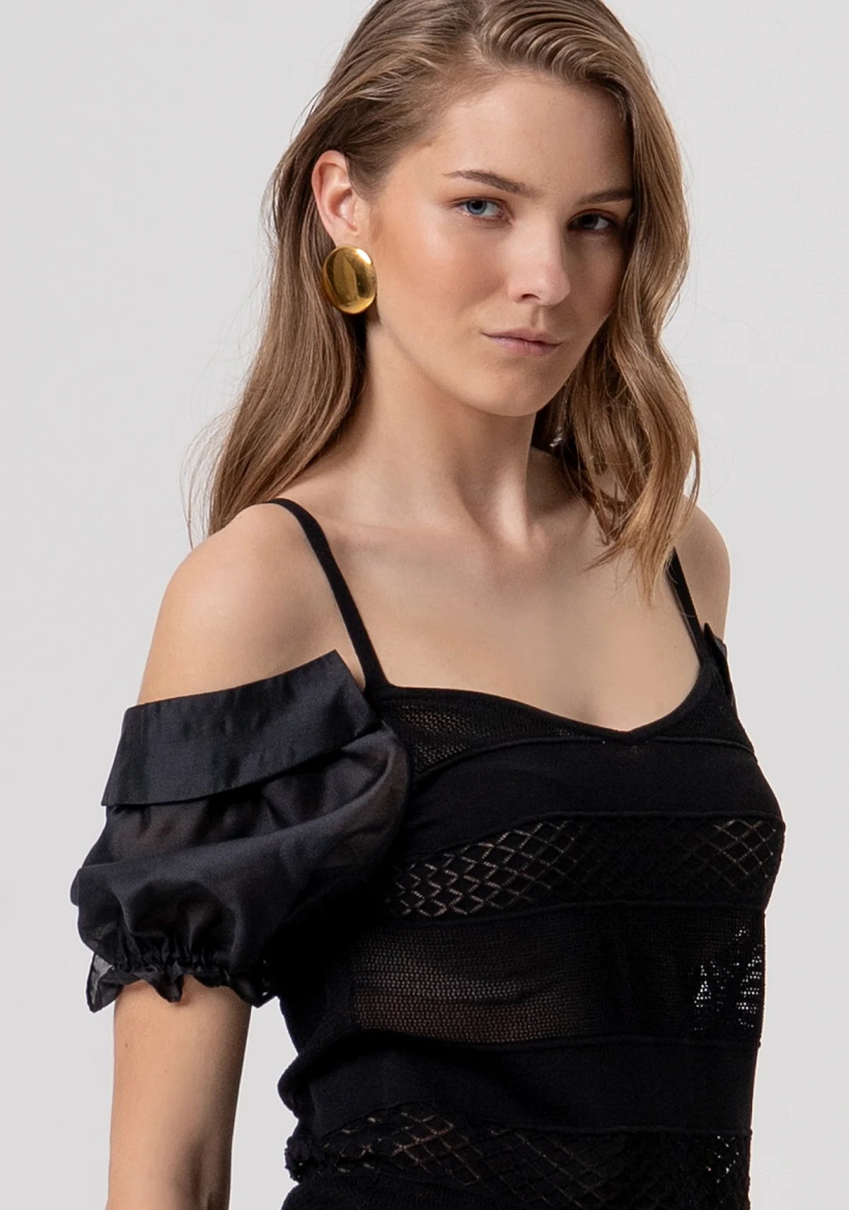 SCHIFFER SWEATWER BLACK Fracomina 