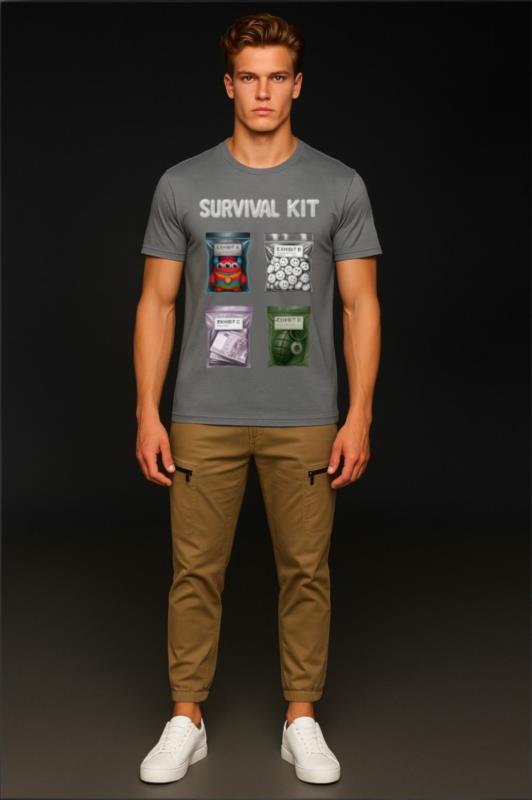 Camiseta de hombre LaSaL KIT gris