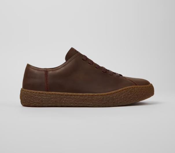 CAMPER PEU Zapatos marrones de nobuk para hombre.