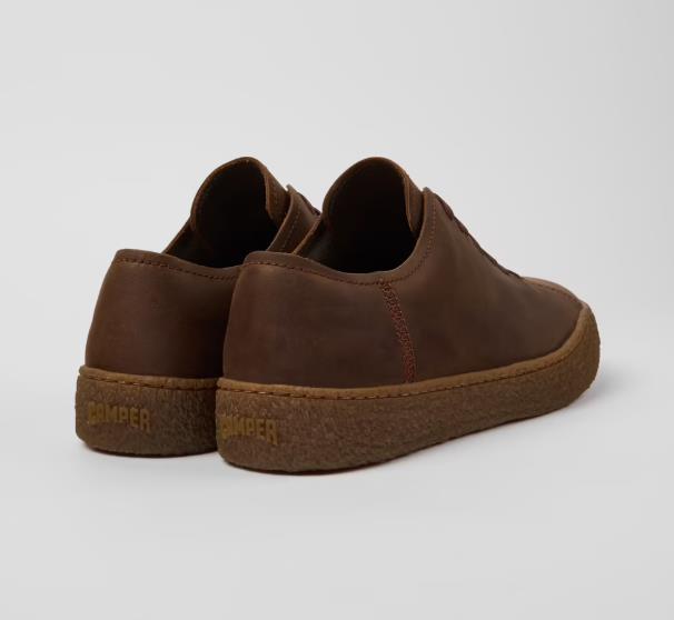 CAMPER PEU Zapatos marrones de nobuk para hombre.