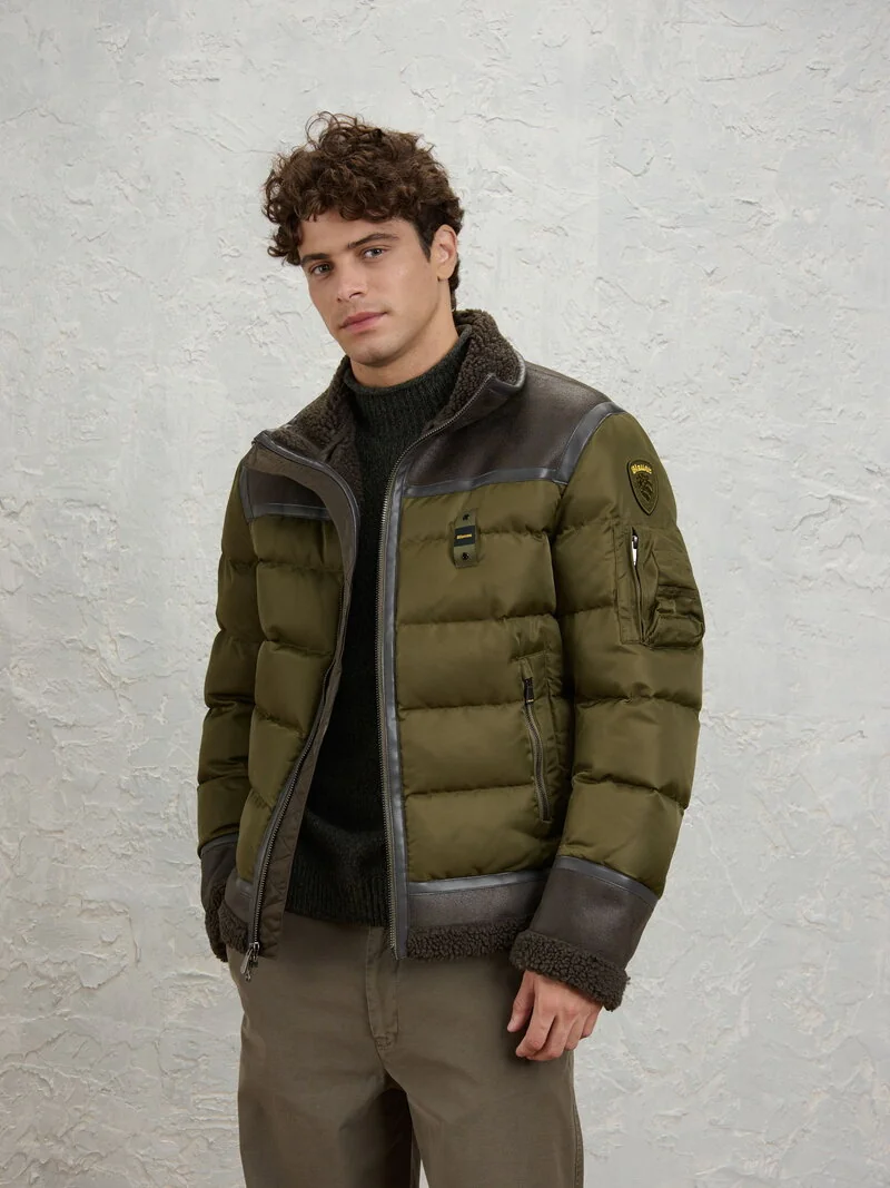 CHAQUETA BLAUER CORTA ORGAN NEW GREEN/BROWN