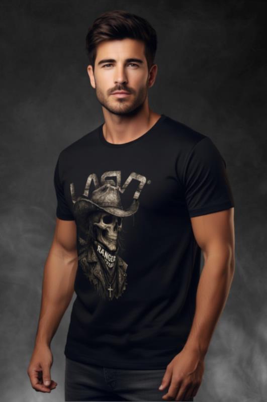 Camiseta de hombre LaSaL TEXAS negro