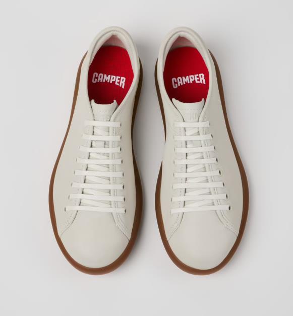 Sneakers CAMPER PELOTA SOLLER BLANCO de piel para hombre.