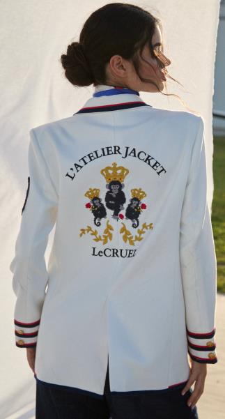 CHAQUETA LE CRUEL OVER BLANCA