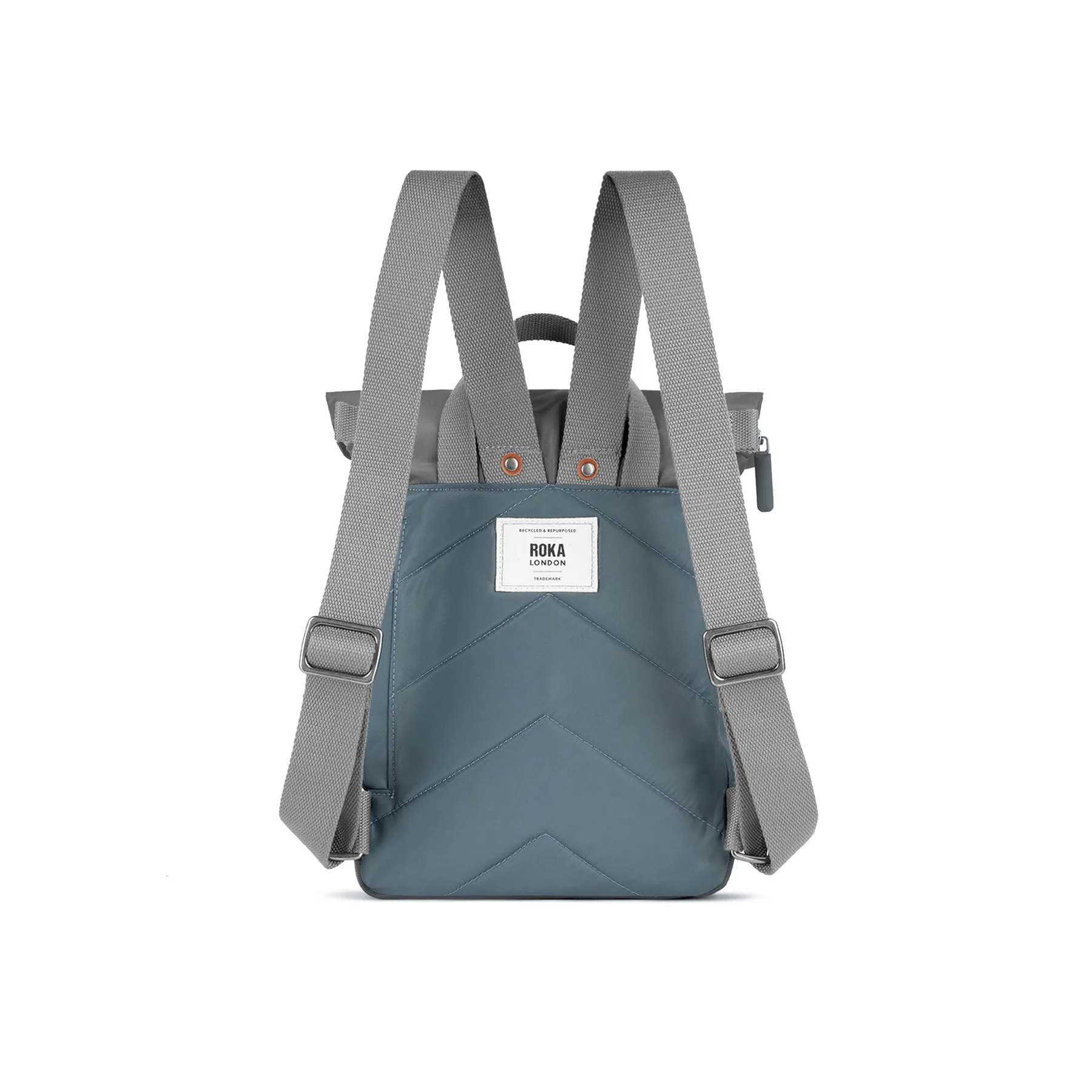MOCHILA ROKA CANFIELD B Small RECYCLED NYLON GREY TONAL