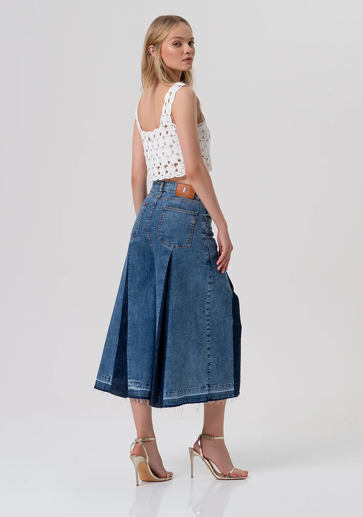 SKIRT PANTS STONEWASH