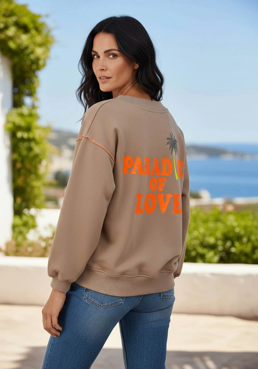 V Neck Paradise of Love sand