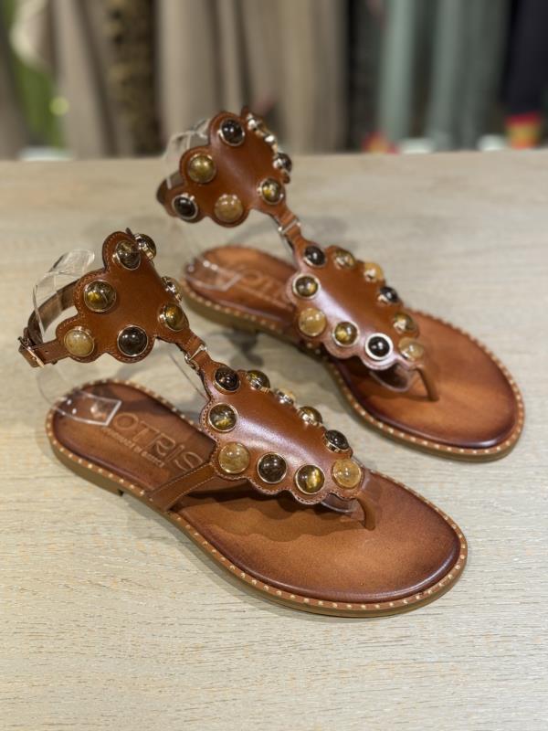 SANDALIA KOTRIS K-3001 CARAMEL MULTI