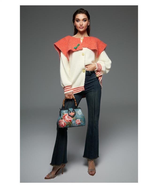 CHAQUETA PARA MUJER LE CRUEL OVER BEIGUE NARANJA