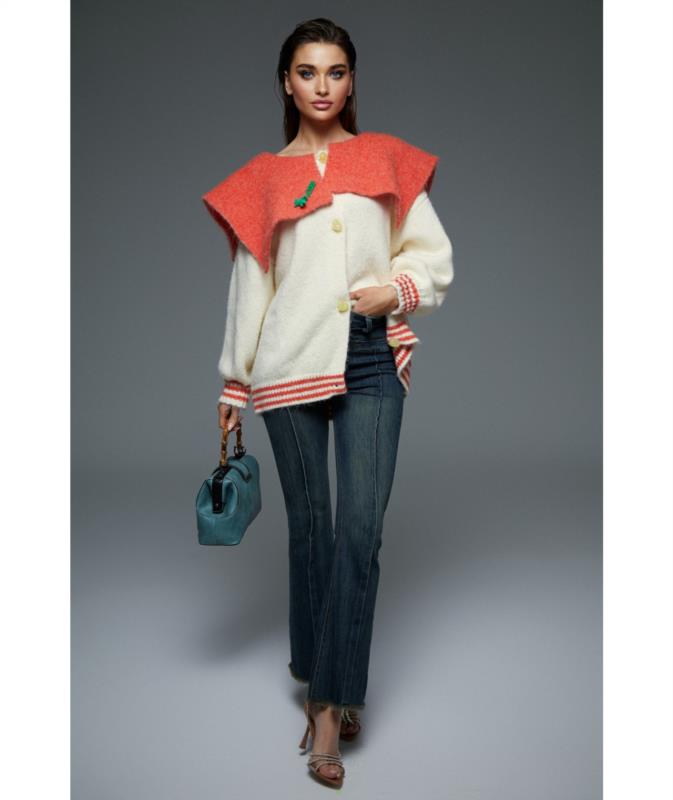 CHAQUETA PARA MUJER LE CRUEL OVER BEIGUE NARANJA