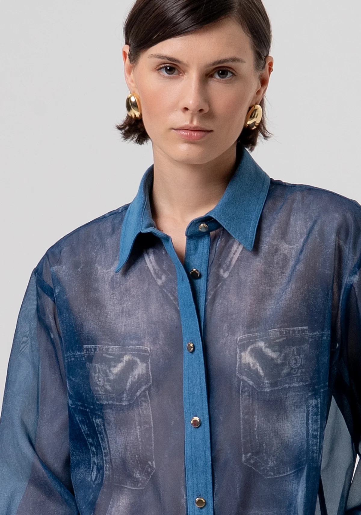 Camisa Fracomina SHIRT INDIGO