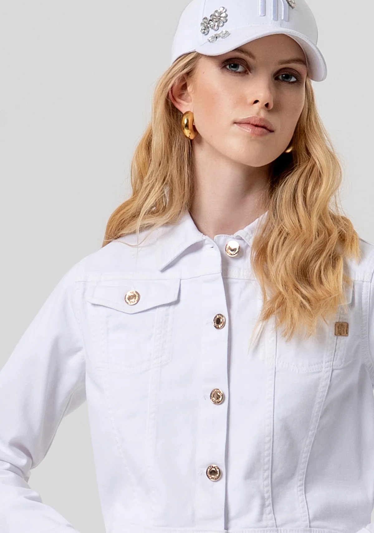 BULL TRUCKER JACKET WHITE