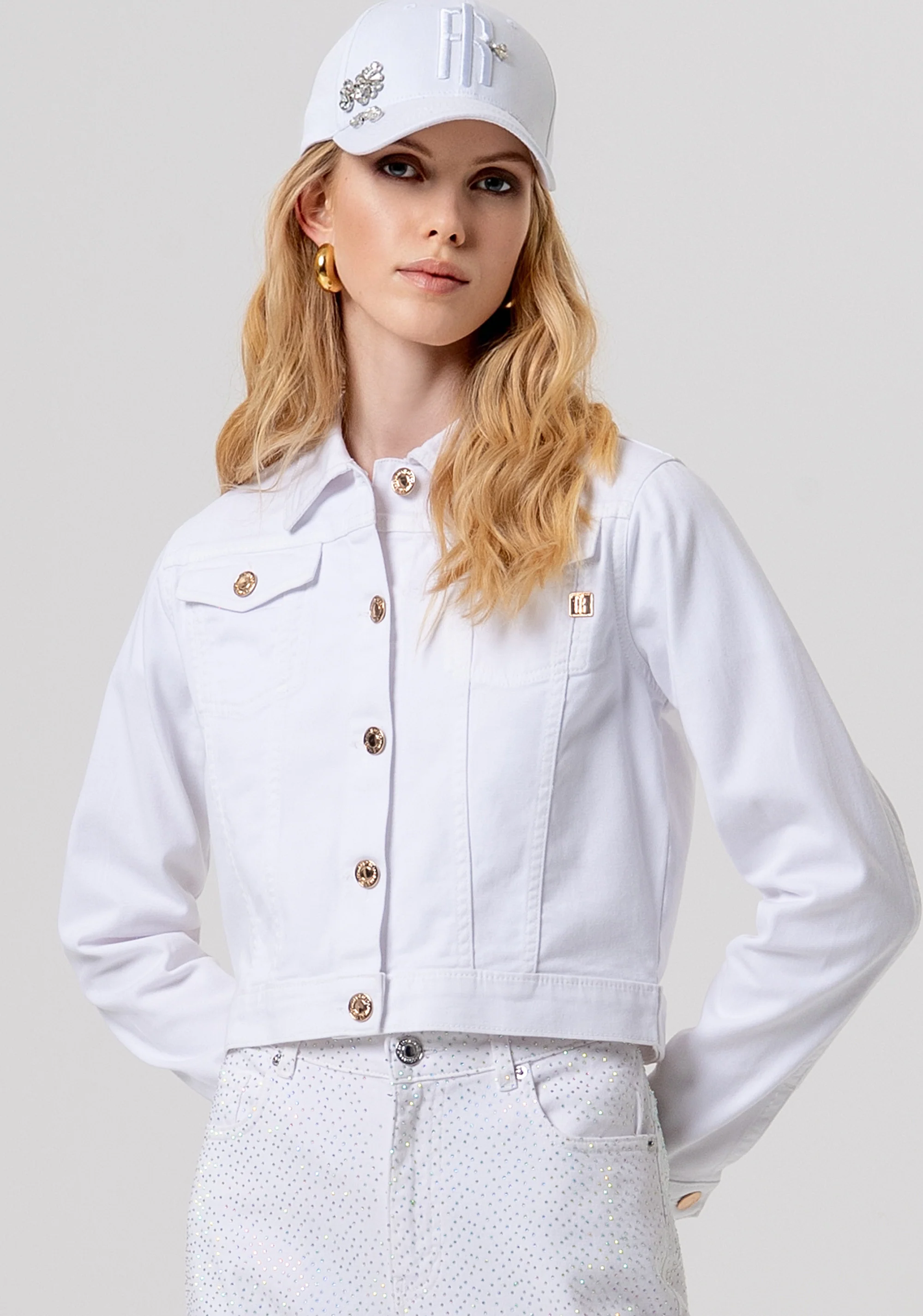 BULL TRUCKER JACKET WHITE