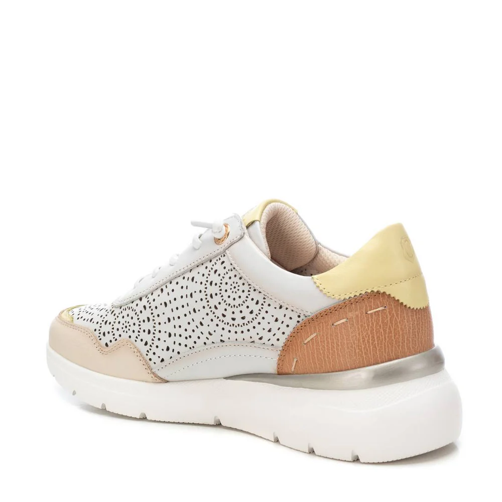 ZAPATILLA DE PIEL MUJER CARMELA HIELO