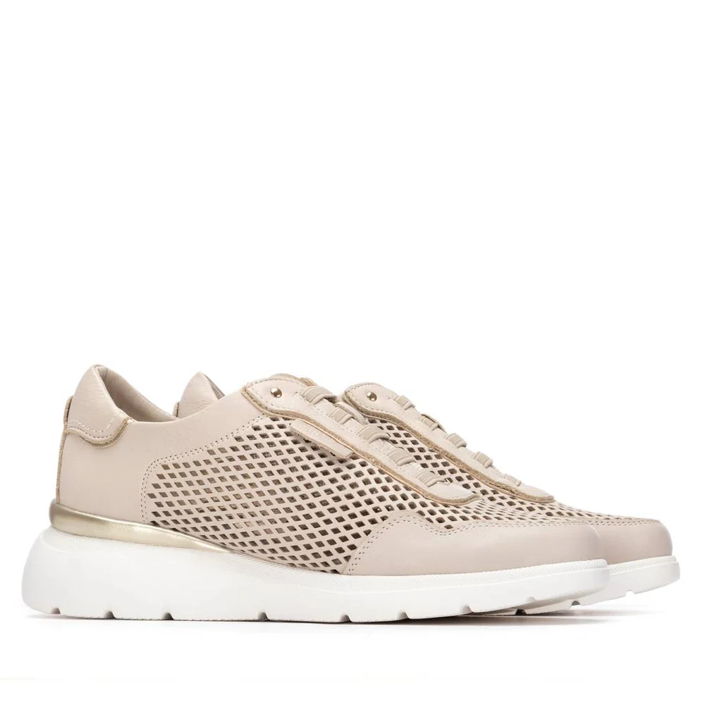 ZAPATILLA DE PIEL MUJER CARMELA BEIG