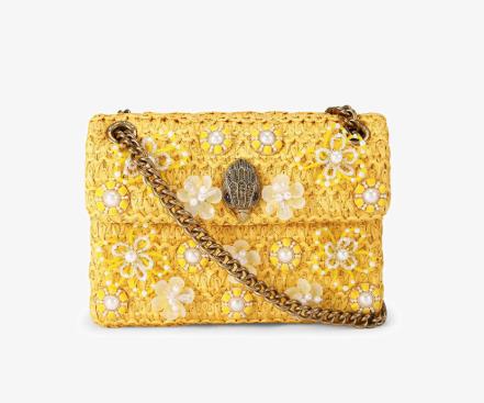 Bolso rafia mini Kensington yellow