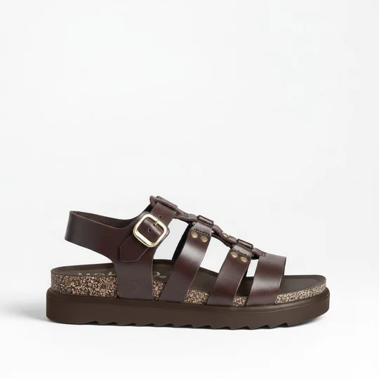 Sandalia plataforma TUNEZ-255 MARRON