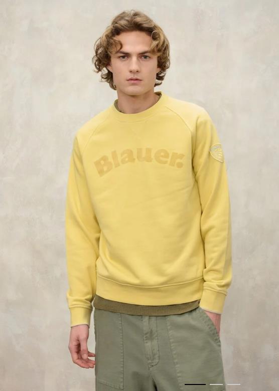 SUDADERA BLAUER ESCRITA FLOCK CAMP AMARILLO