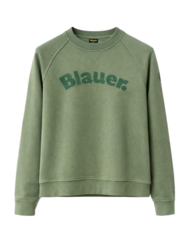 SUDADERA BLAUER ESCRITA FLOCK CAMP VERDE