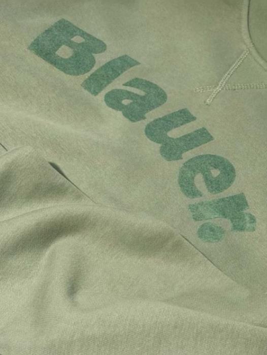 SUDADERA BLAUER ESCRITA FLOCK CAMP VERDE