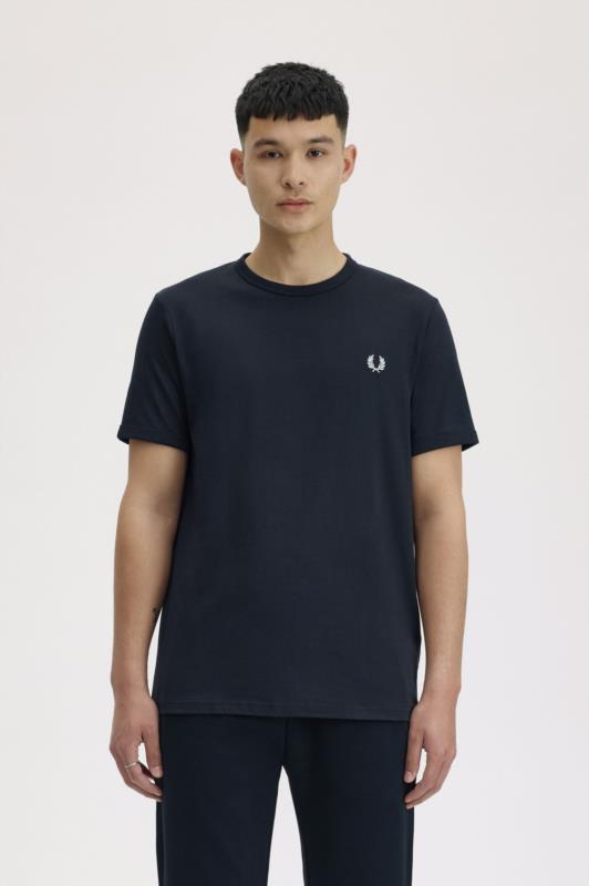 Camiseta para hombre FRED PERRY de cuello redondo AZUL