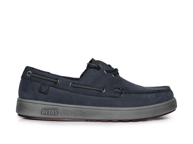 NAUTICO PARA HOMBRE WALK IN PITAS DAIKI LEATHER MARINO