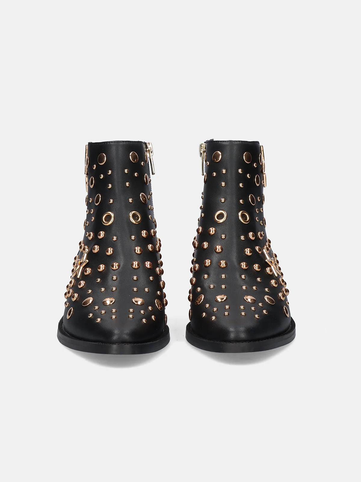 BOTIN MILAN-060 CUERO NEGRO-ORO