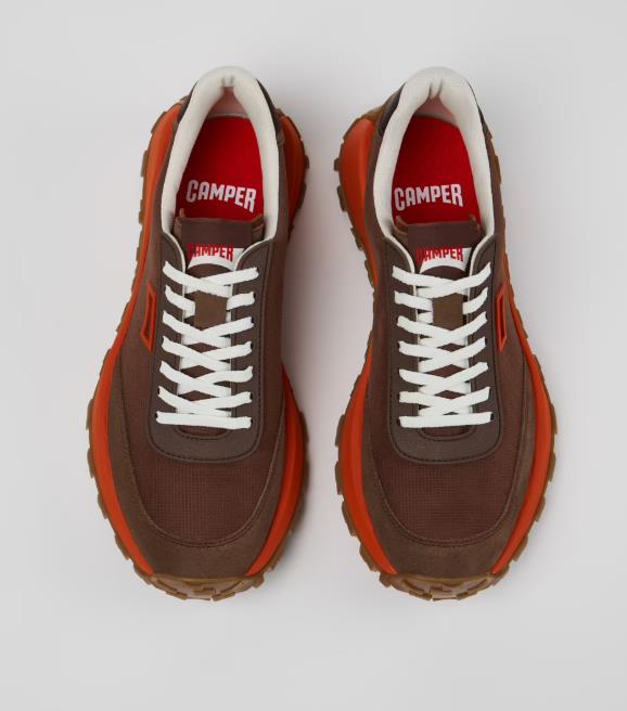 Sneakers  CAMPER DRIFT TRAIL MARRON de tejido y nobuk para hombre