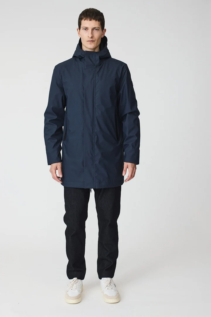   Abrigo  TANTÄ Impermeable de Poliuretano MONETINE NAVY