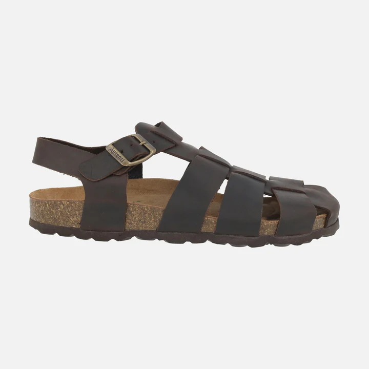 SANDALIA BIO MUJER PIEL CHOCO