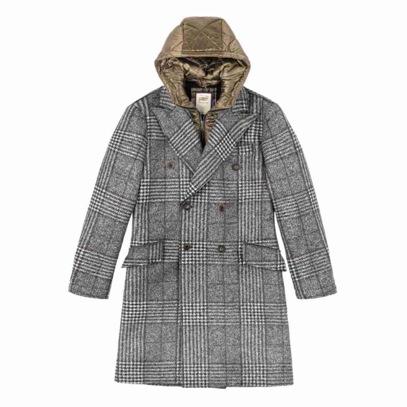 ABRIGO BOB CAPPOTTO DOPPIO PETTO CON CAPPUCCIO