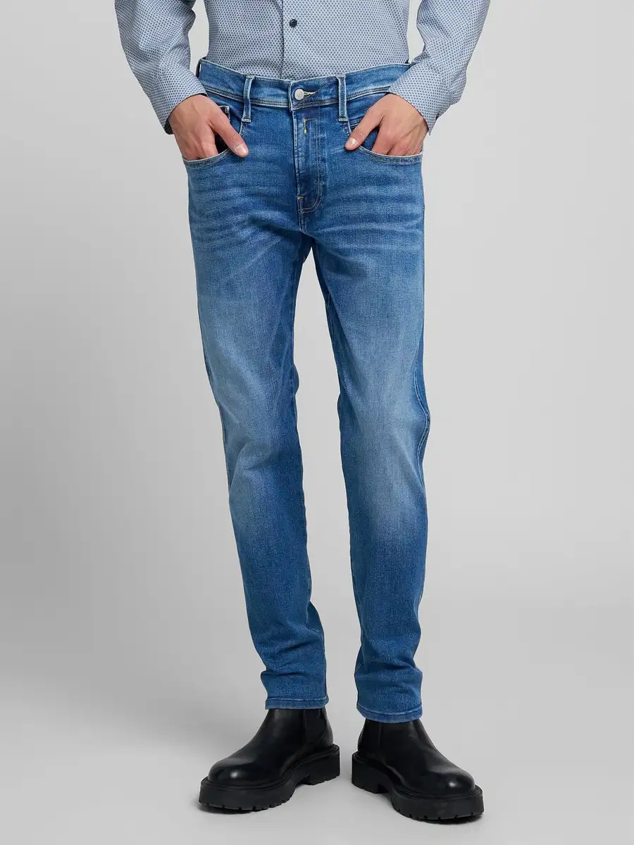 VAQUEROS REPLAY SLIM FIT ANBASS MEDIUM BLUE