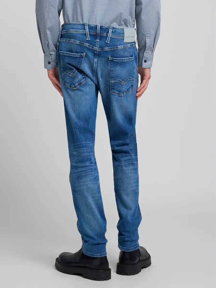 VAQUEROS REPLAY SLIM FIT ANBASS MEDIUM BLUE