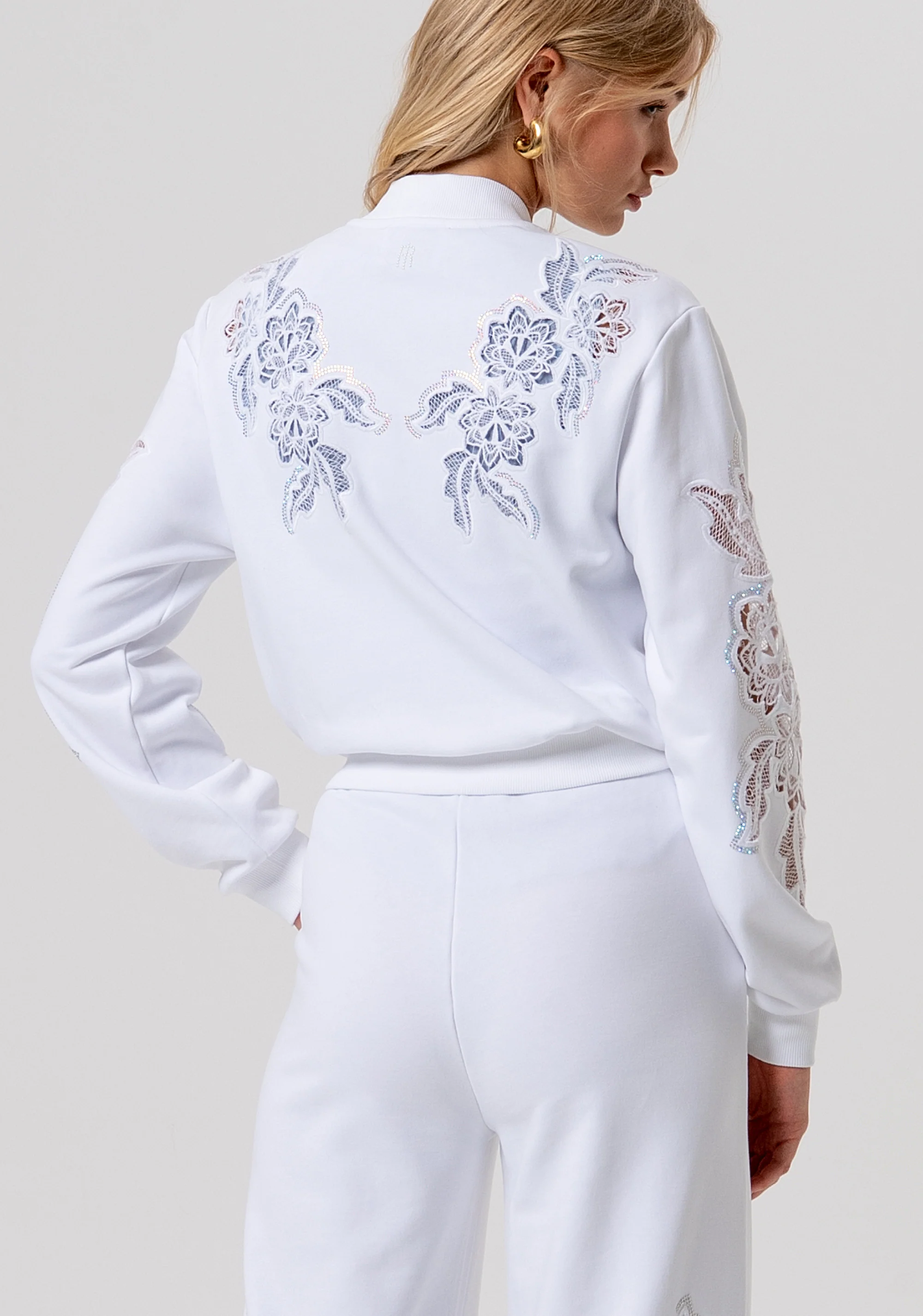 BOMBER SWEATER WHITE