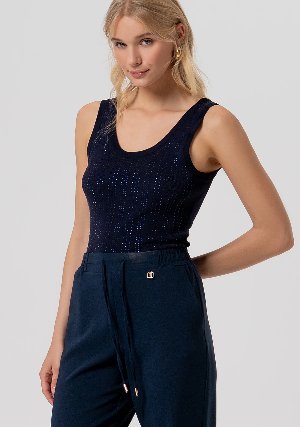 REGULAR COULISSE PANTS DARKBLUE