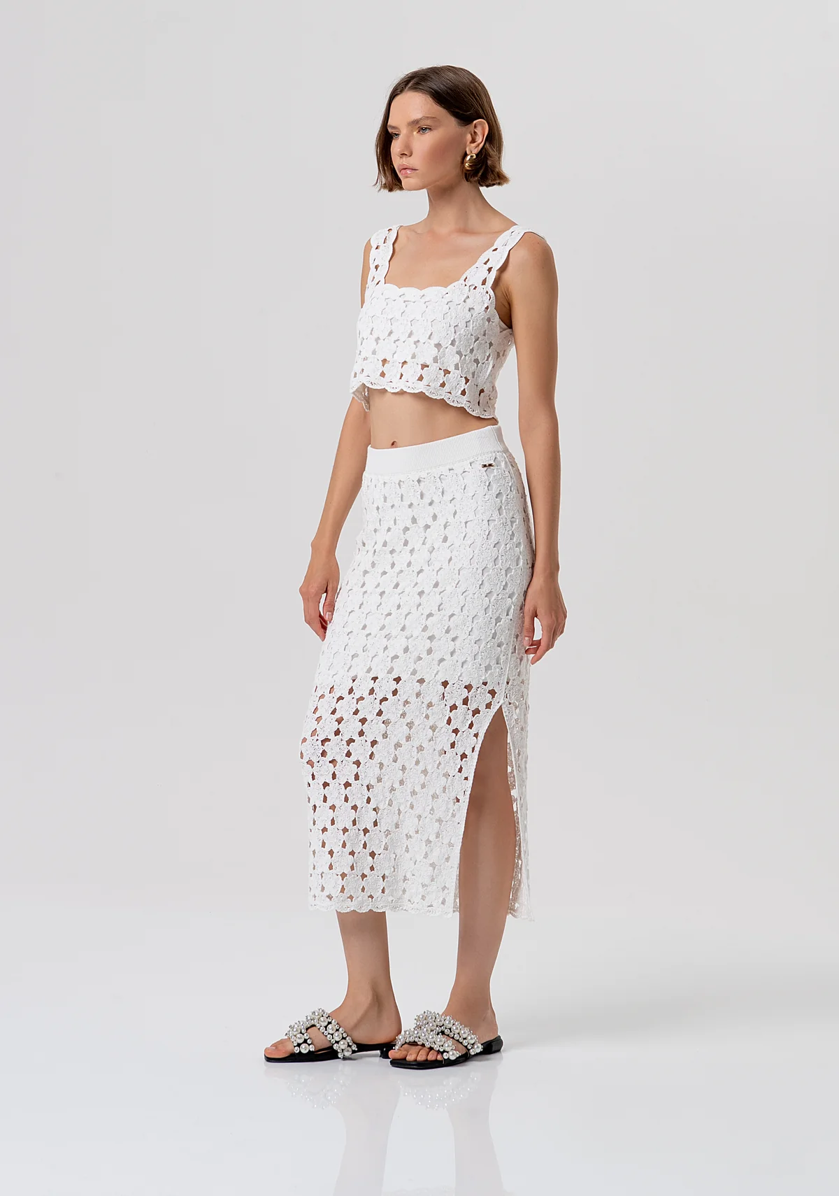 MIDI SKIRT Fracomina CREAM