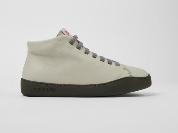 Sneakers botín CAMPER de piel gris para mujer Piedra