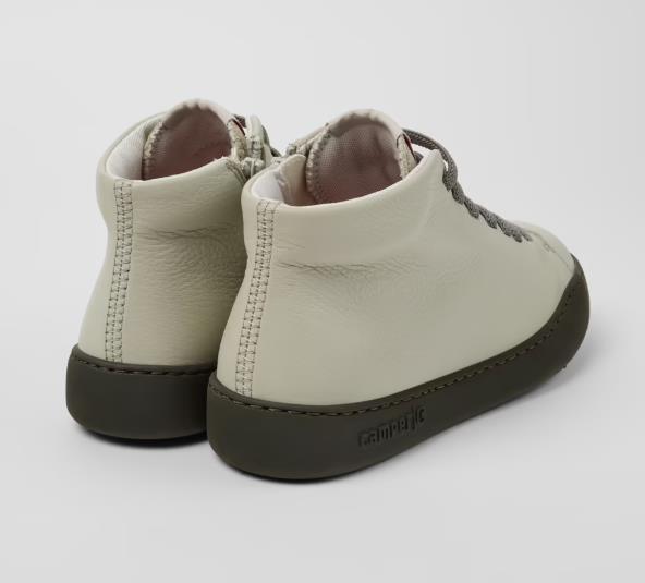 Sneakers botín CAMPER de piel gris para mujer Piedra