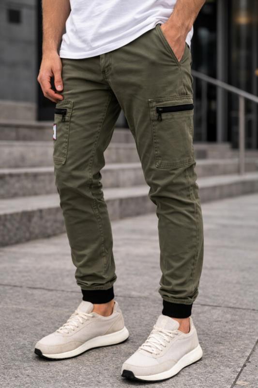 Pantalón de hombre Jogger cargo Lasal RED KAKI