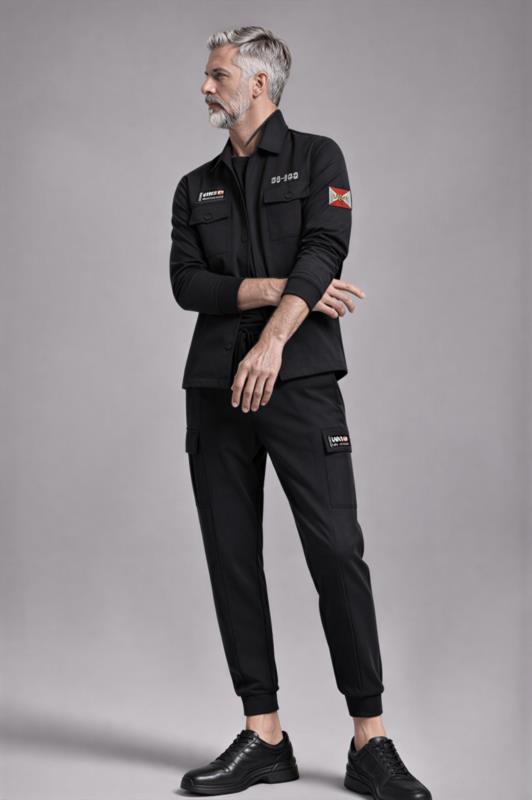 Pantalón jogger cargo de hombre Lasal CHIC NEGRO