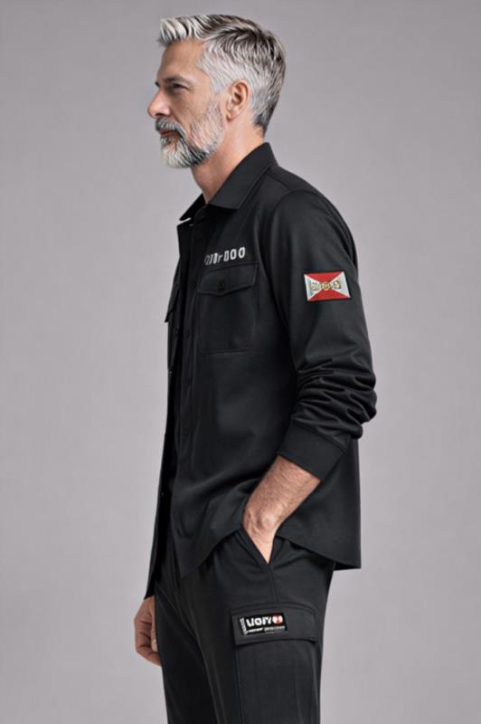 Sobrecamisa de hombre Lasal CHIC negro